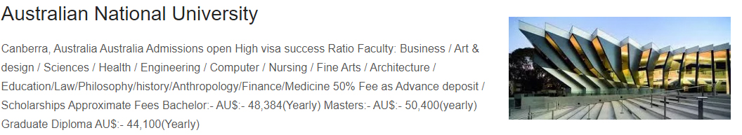 University of austrailian national